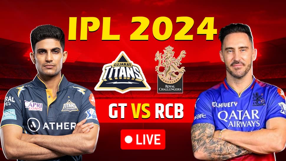 GT vs RCB Live Cricket Score and Updates, IPL 2024 Check Out The