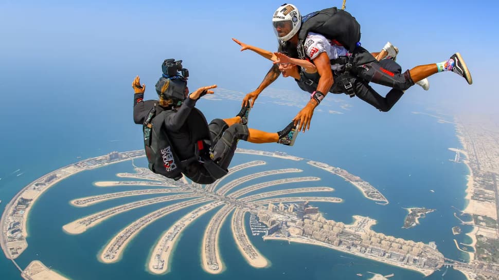 Freefall Over the City at Skydive Dubai