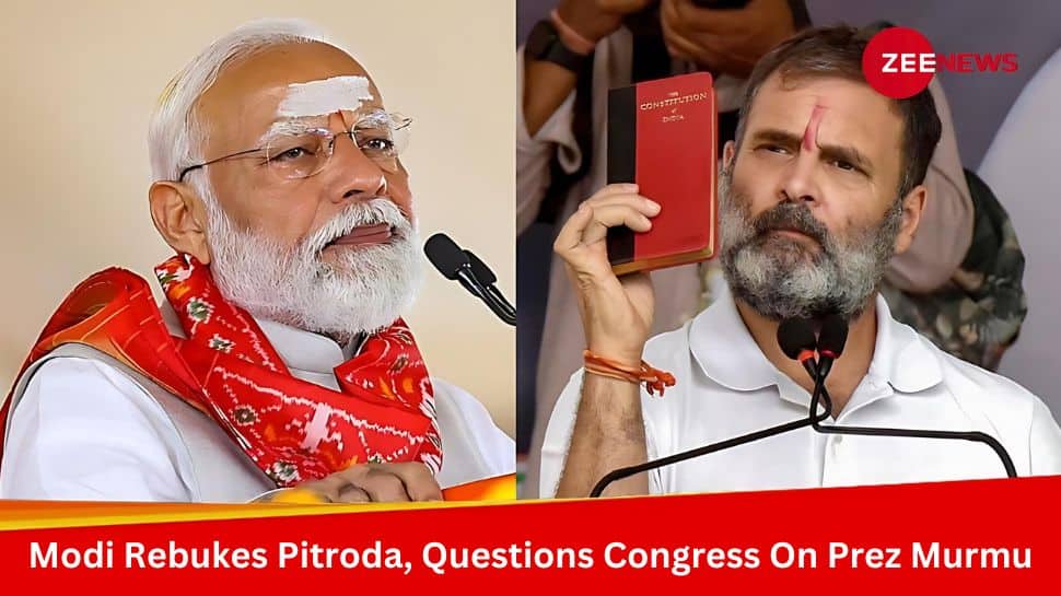 PM Modi’s Sharp Rebuke On Pitrodas Remarks, Questions Congress Intentions Towards President Murmu