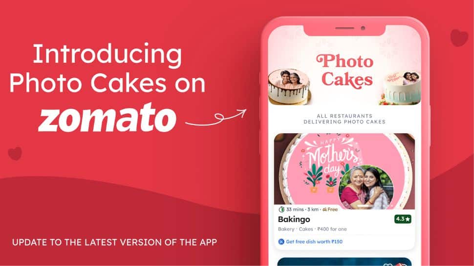 Zomato Introduces ‘Photo Cakes’ Custom Cake Delivery Ahead Of Mother&#039;s Day