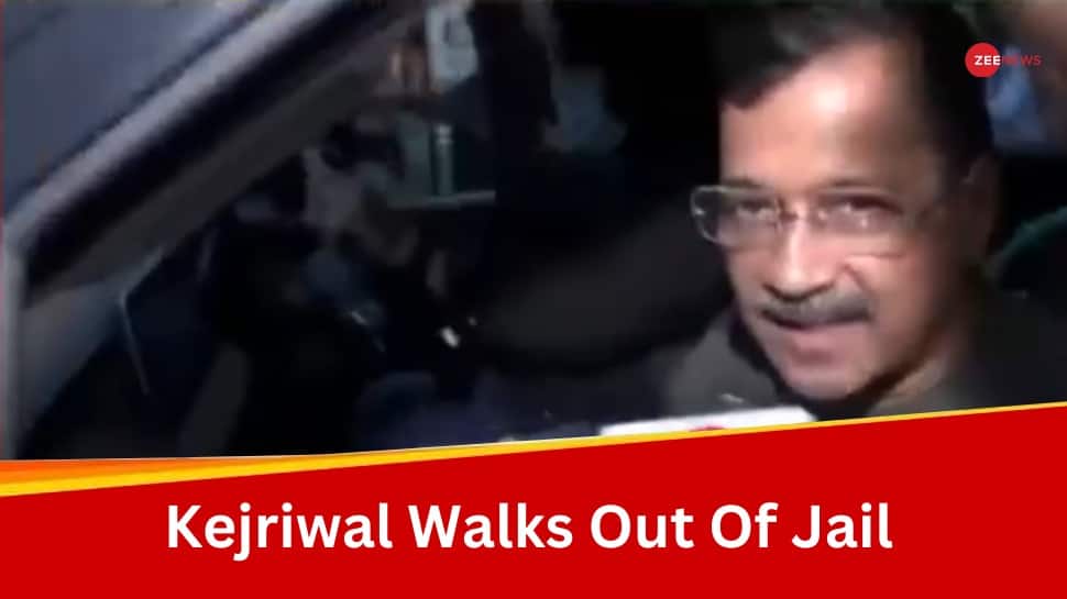&#039;Public Will Do Justice,&#039; Says Arvind Kejriwal As He Walks Out Of Tihar Jail