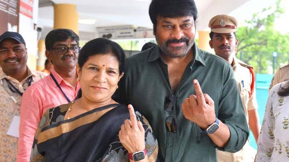 Lok Sabha Elections 2024: Chiranjeevi And Wife Surekha Konidela Cast Vote 