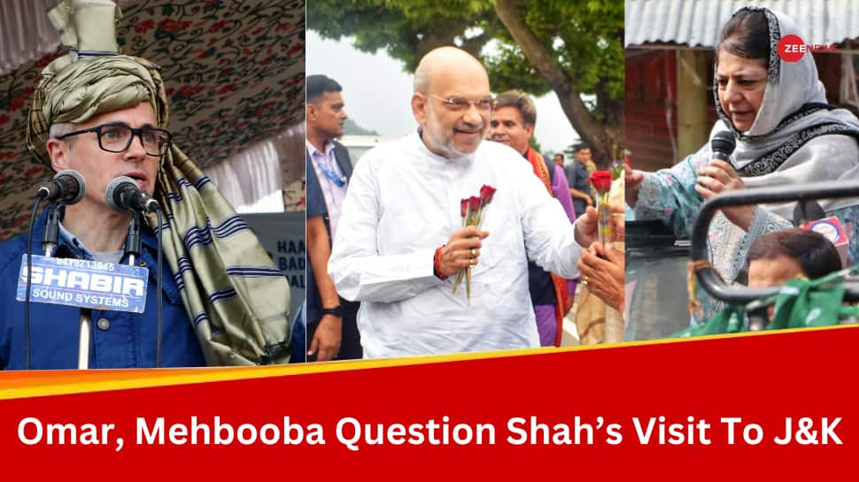 &#039;Here To Support BJP&#039;s Proxy Parties?&#039; Omar Abdullah, Mehbooba Mufti Question Amit Shah&#039;s J&amp;K Visit