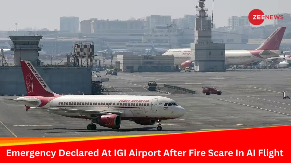 Full Emergency Declared At Delhi&#039;s IGI Airport After Fire Scare In Bengaluru-Bound Air India Flight