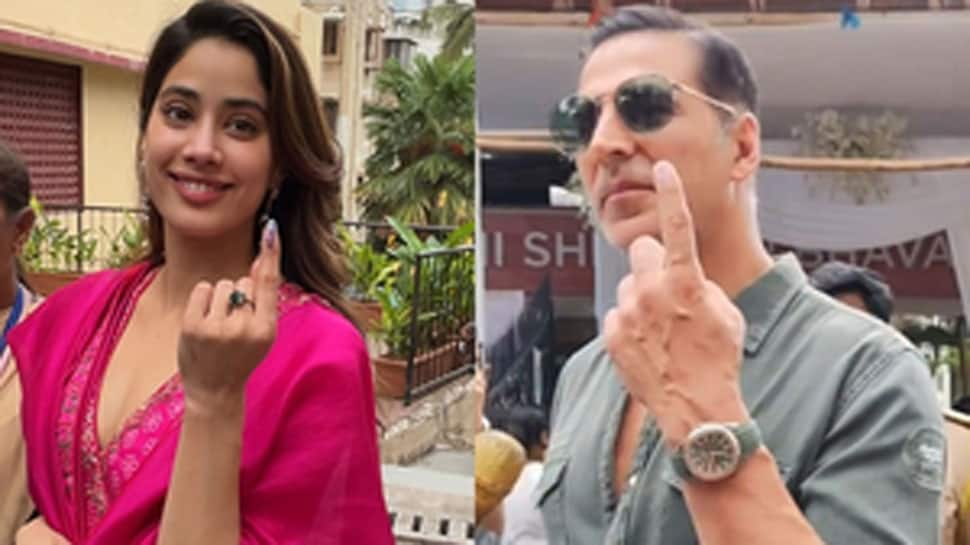 Lok Sabha Polls 2024: Akshay Kumar, Janhvi Kapoor Turn Early Bird Voters In Mumbai