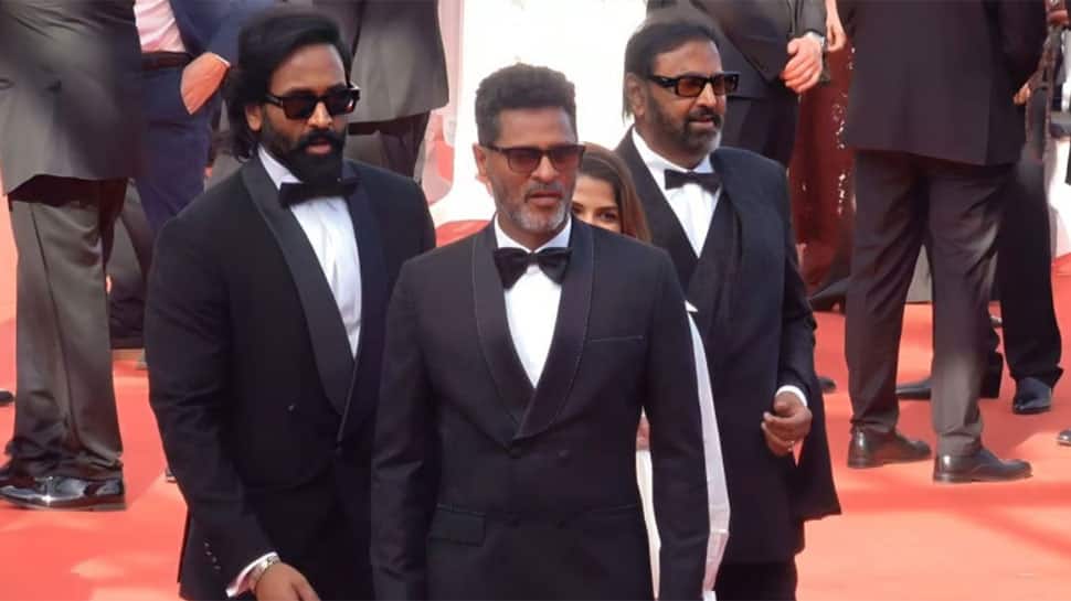 South Superstars Prabhudeva, Mohan Babu, Vishnu Manchu Walk Cannes 2024 Red Carpet