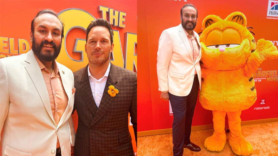 Tabby Cat Is Here! Chris Pratt, Hannah Waddingham Attend &#039;The Garfield Movie&#039; Premiere Night With Producer Namit Malhotra