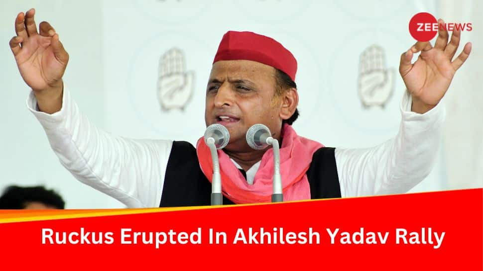 Stampede-Like Situation At SP Leader Akhilesh Yadavs Rally in Uttar Pradeshs  Azamgarh