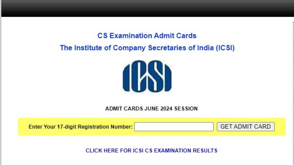 ICSI Admit Card June 2024 OUT For CS Professional, Executive Exams At icsi.edu- Check Direct Link Here