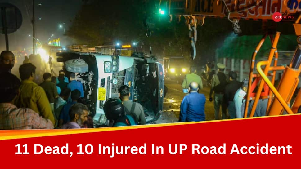 Uttar Pradesh: Bus Carrying Devotees Stops At Dhaba For Dinner; Dumper Truck Overturns On It Killing 11 In Shahjahanpur