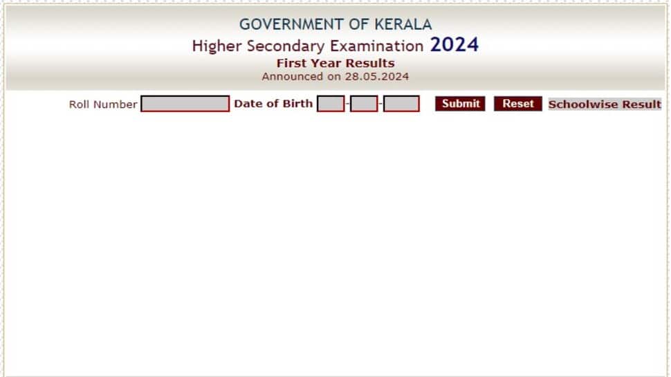 Kerala Plus One Result 2024 Declared At keralaresults.nic.in- Check Direct Link Here