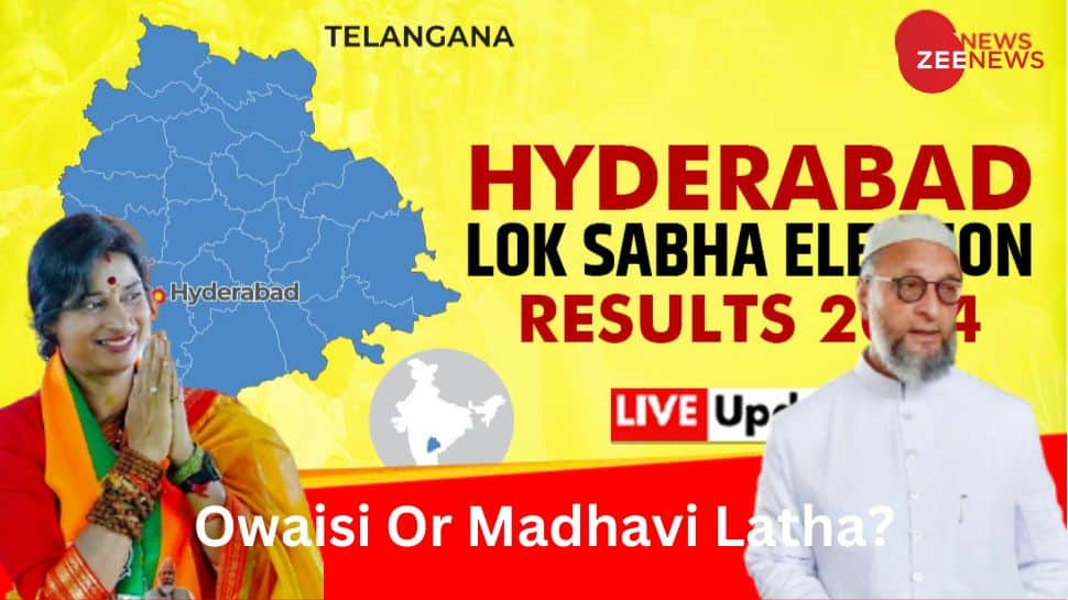 Hyderabad Lok Sabha Election Results 2024 Live Updates: Asaduddin Owaisi Set To Win Against Madhavi Latha