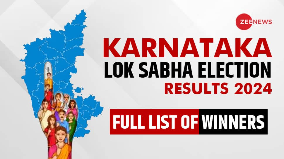  Karnataka Election Results 2024: Check Full List of Winners Candidate Name, Total Vote Margin