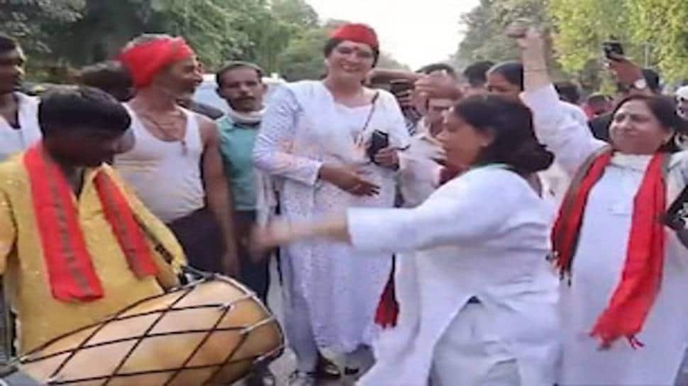 Drums of victory echo at SP-Congress offices, silence engulfs BJP Headquarters