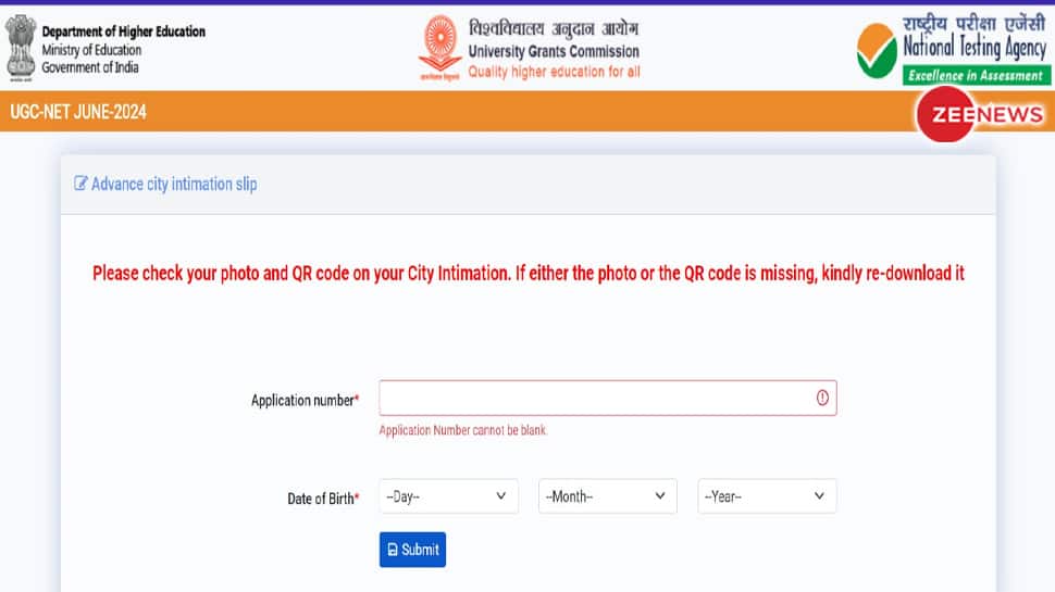 UGC NET June Exam City Slip 2024 Released At ugcnet.nta.ac.in- Check Direct Link, Steps To Download Here