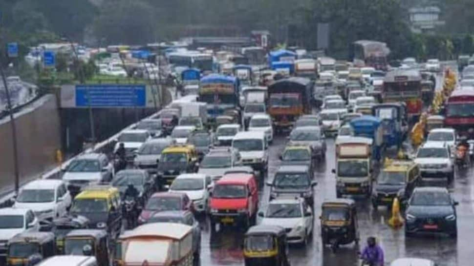 Heavy Rains In Mumbai; Traffic Affected On Ahmedabad Bound Highway