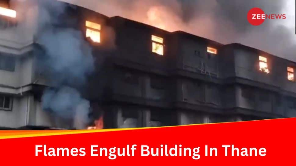 Maharashtra: Massive Fire Breaks Out At Diaper Factory In Bhiwandi -Watch Video