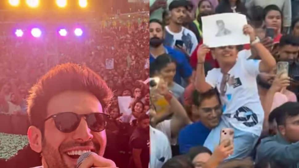 Kartik Aaryan&#039;s Ahmedabad Visit For Chandu Champion Promotions Sends Fans Into A Frenzy; Watch