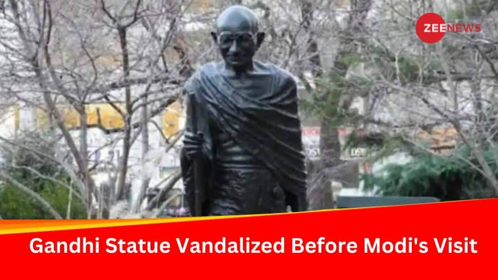  Mahatma Gandhi&#039;s Statue Vandalised By Pro-Khalistan Elements Ahead Of PM Modi&#039;s Visit To Italy, MEA Reacts