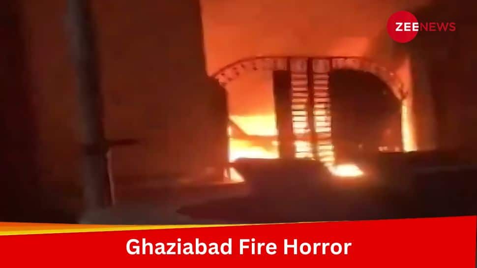 Ghaziabad: Five Including Two Children Die As Fire Breaks Out In Residential Building | Video