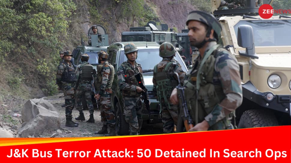 J&amp;K Bus Terror Attack: 50 Held As Police Expand Search To Old Terrorist Hotbeds In Reasi