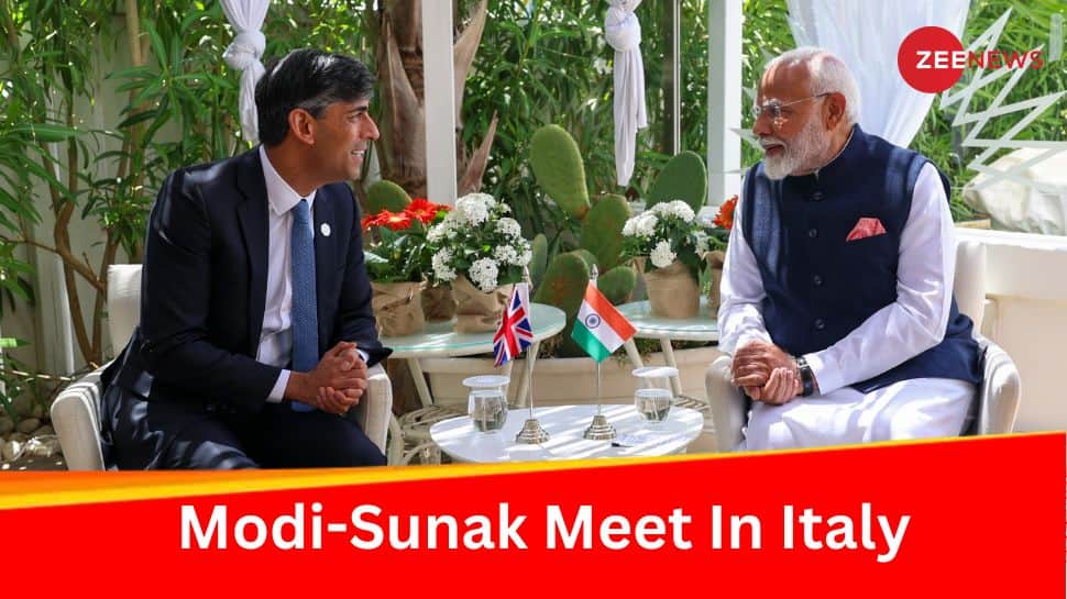 PM Narendra Modi Holds Bilateral Meeting With UK PM Rishi Sunak On Sidelines Of G7 Summit