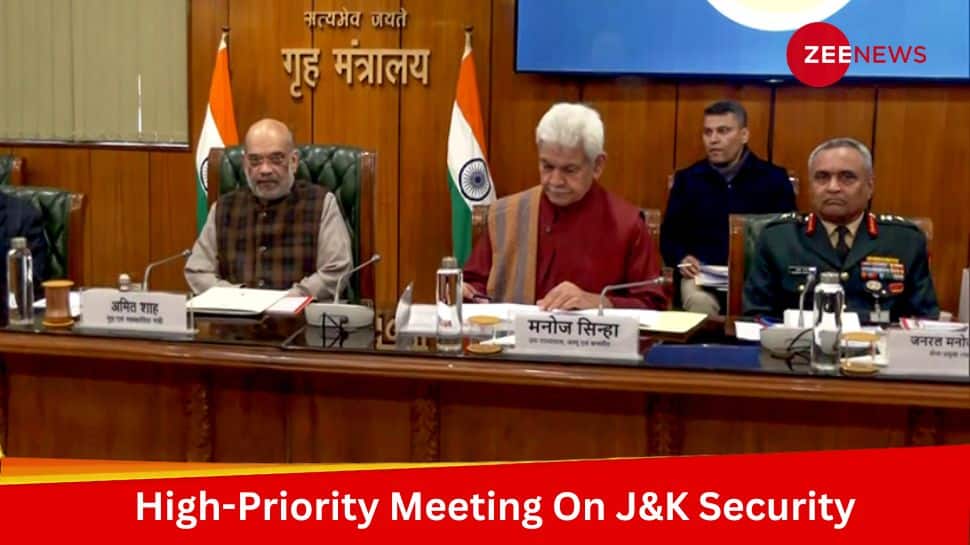 Amit Shah Chairs High-Level Meeting On J&amp;K Security And Amarnath Yatra Preparations