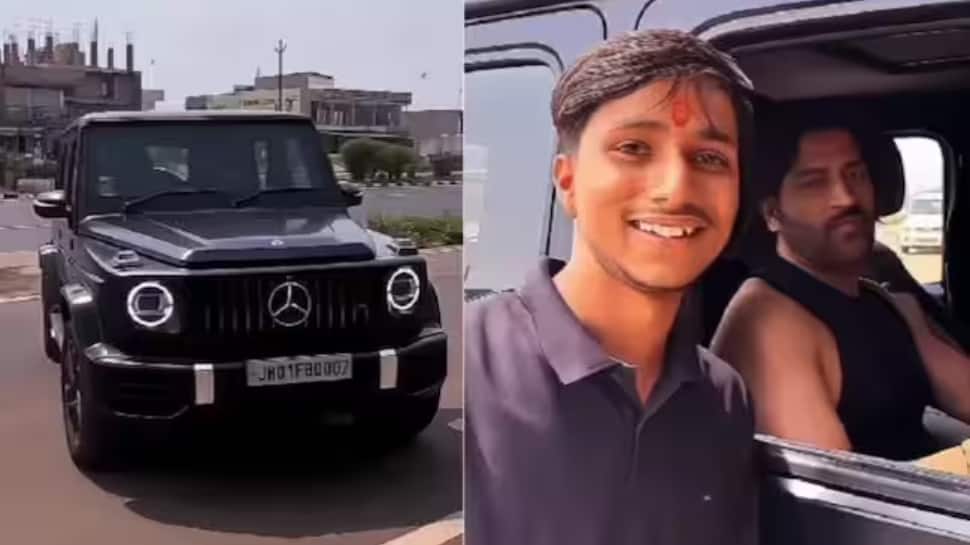 WATCH: MS Dhoni Stops His Mercedes-AMG G-63 For Fan, Video Goes Viral
