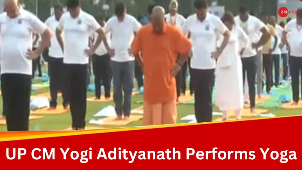 International Yoga Day: UP CM Yogi Adityanath Peforms Yoga In Lucknow