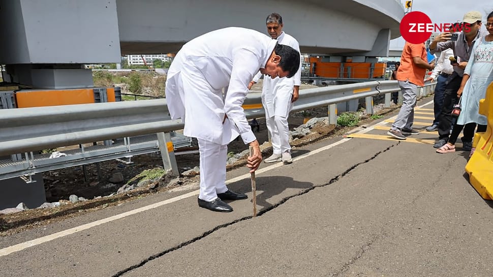 Video: Maha Congress Chief Nana Patole Inspects Cracks In Mumbai&#039;s Atal Setu Bridge, Cries Corruption