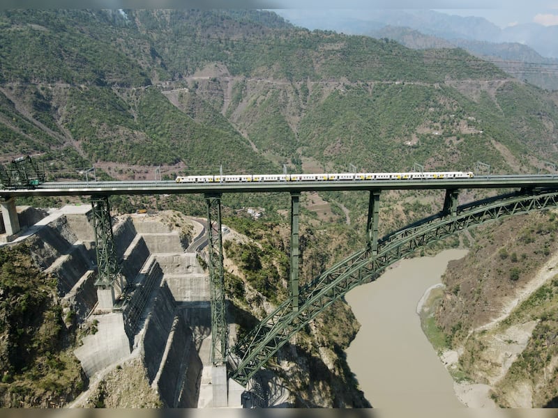 In Pics: Railways' Successful Trial Run On World's Highest Chenab ...