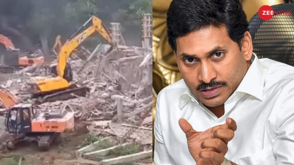 TDP-Led Andhra Govt Demolishes YSRCP Headquarters, Ex-CM Jagan Calls It &#039;Naidu&#039;s Vendetta Politics&#039;