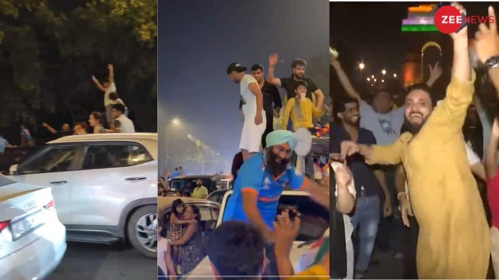 Traffic Jam At Delhi&#039;s India Gate As Fans Swarm Streets To Celebrate India&#039;s T20 World Cup Victory - Watch