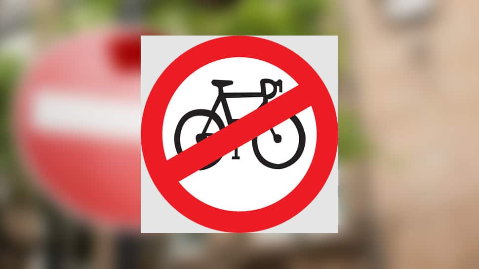 Cycle Prohibited Sign