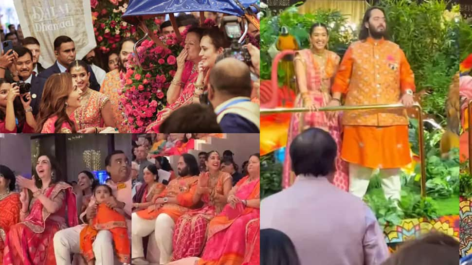 Anant Ambani-Radhika Merchant&#039;s Wedding Festivity Begins With Grand Mameru Ceremony, Janhvi Kapoor Clicked With Beau Shikhar Pahariya - Watch