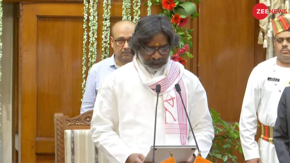 Hemant Soren Takes Oath As Jharkhand Chief Minister For 3rd Time 