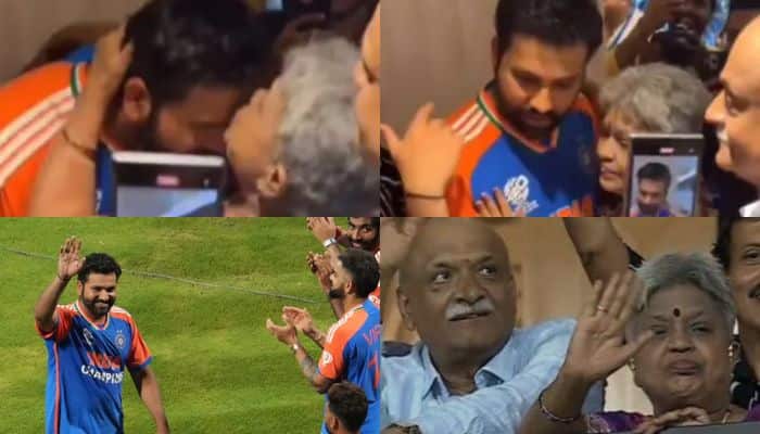Rohit Sharmas Mother Kisses T20 World Cup 2024 Champion Son At Wankhede Stadium, Video Goes Viral – Watch