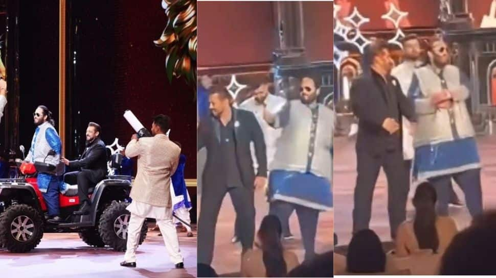 Salman Khan Grooves To &#039;Aisa Pehli Baar Hua Hai&#039; With Groom-To-Be Anant Ambani At His Sangeet