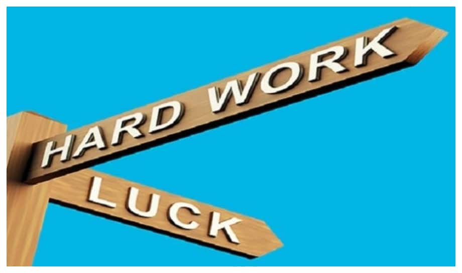 The Battle between Luck and Hard Work