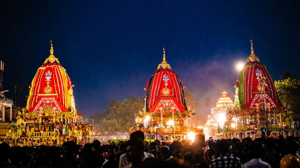 Lord Jagannath, Balabhadra and Subhadra Worshipped In Unfinished Form