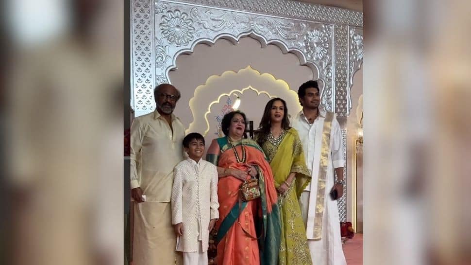 Anant Ambani-Radhika Merchant Wedding: Rajinikanth Spotted With Family At The Star-Studded Celebration