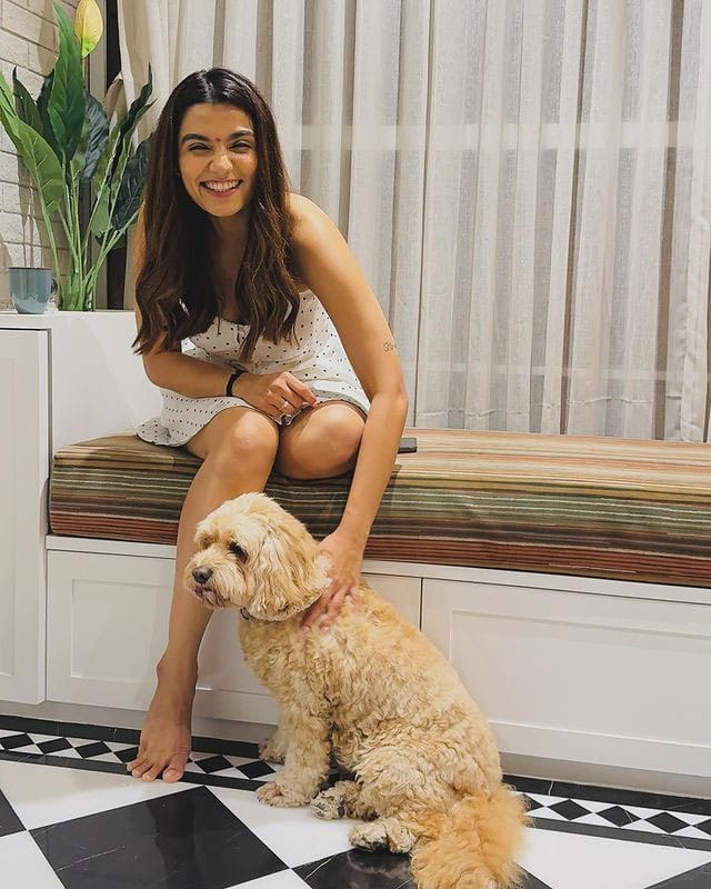 Prachi Solanki With Hardik's Pet