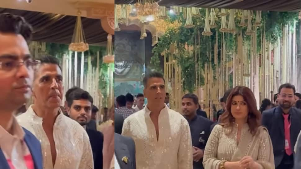 Akshay Kumar Tests COVID-19  Negative, Attends Post Wedding Function Of Anant-Radhika With Wife Twinkle Khanna