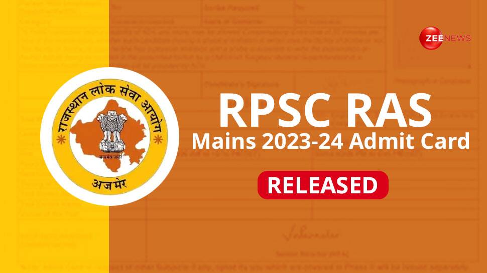 RPSC RAS Mains 2023-24 Admit Card Released At rpsc.rajasthan.gov.in- Check Direct Link Here