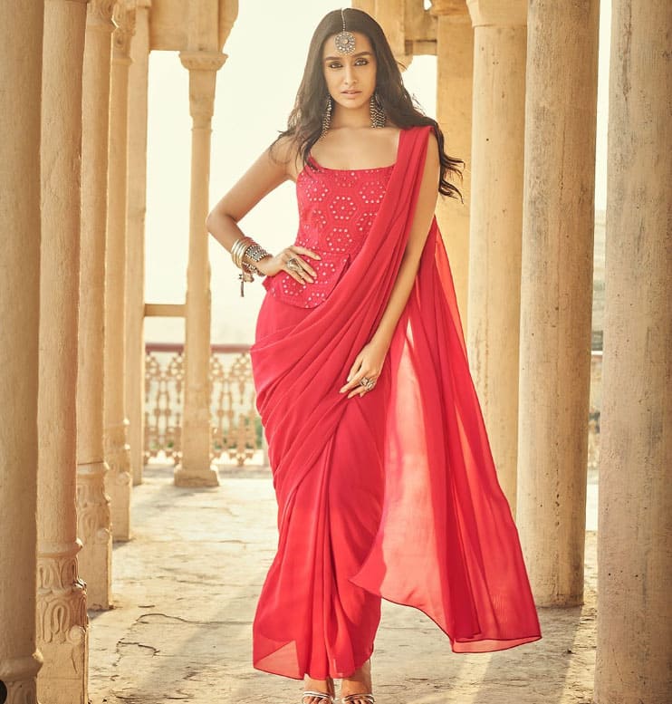 Shraddha Kapoor In Red Hot Saree