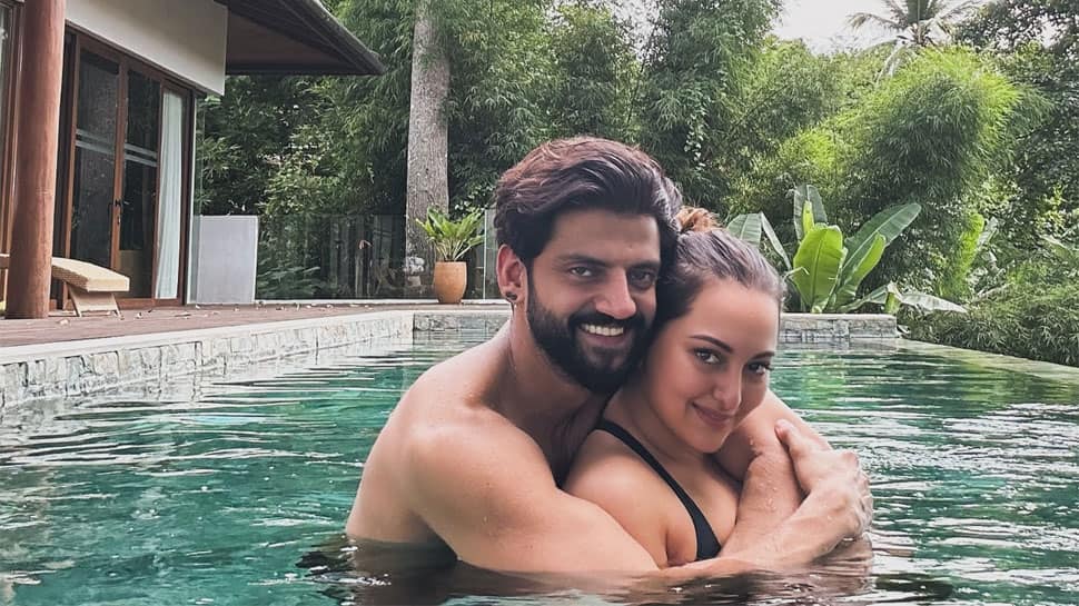 Newlyweds Sonakshi Sinha And Zaheer Iqbal Celebrate One Month Wedding Anniversary, Share Pool Pics