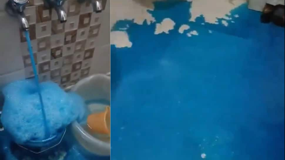 Viral Video Shows Blue Water Flowing From Taps In Delhi&#039;s Peeragarhi, Residents Suffer