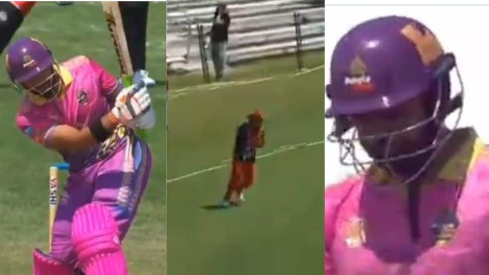 Pakistan's Chahu Iftikhar Ahmed's No-Look Shot Goes Horribly Wrong In Global T20 Canada Opening Match- WATCH