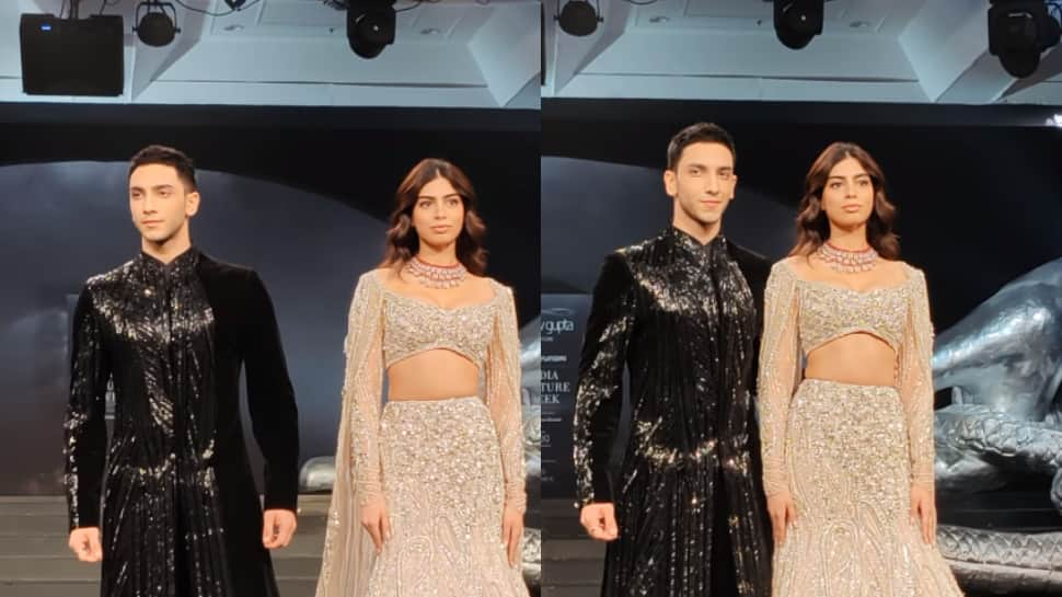 Gaurav Gupta's ICW 2024: Khushi Kapoor Ramp Walk With Rumoured Beau Vedang Raina