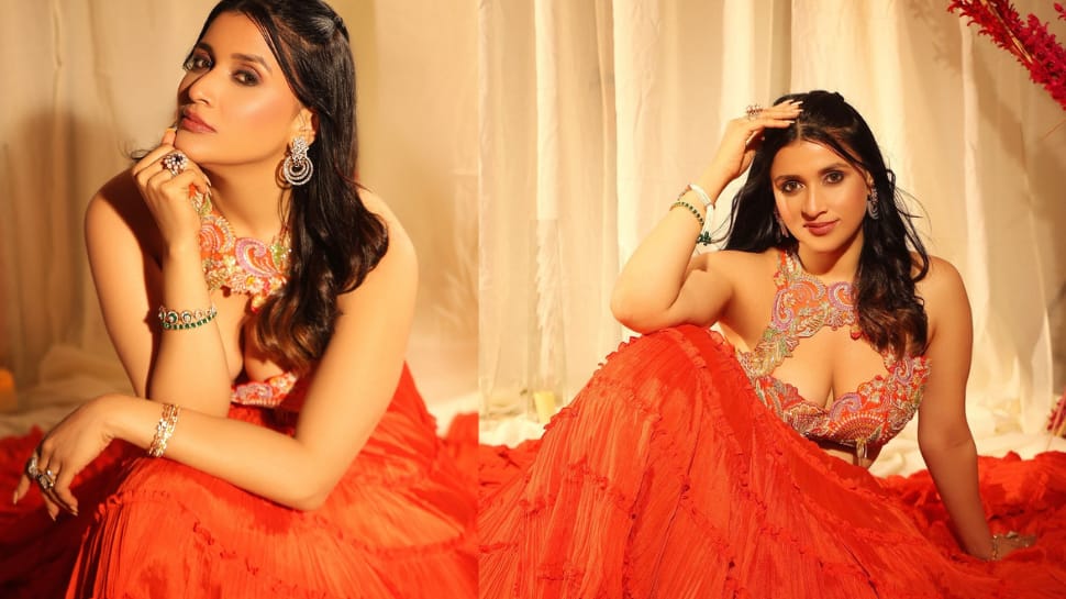 Mannara Chopra Amps Up In Red For Magazine Cover Shoot - Watch Video